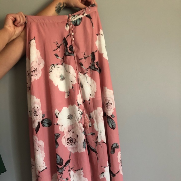 FLORAL MAXI SKIRT - Picture 1 of 2